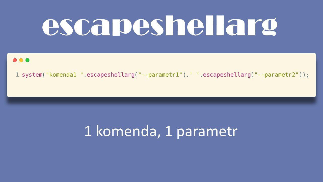 escapeshellarg